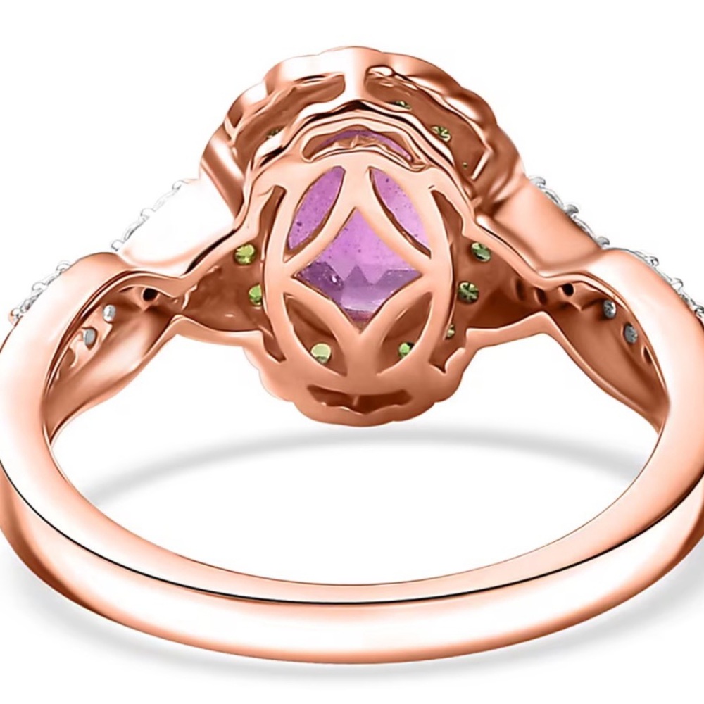 Genuine Hot Pink Sapphire Ring - Picture 5 of 6